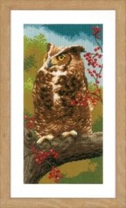Owl in Autumn - Vervaco Cross Stitch Kit New - Picture 1 of 1