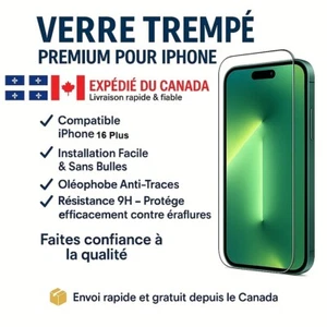 Protection d' écran pour Apple Iphone 16 Pro en verre trempé -  téléphone - Photo 1 sur 6