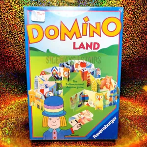 1995 RAVENSBURGER DOMINO LAND 3d dimensional kids game vintage JOSSE GOFFIN RARE - Picture 1 of 8