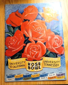 1945 Tennessee Vols vs USC Trojans ROSE BOWL Football Game Program - Bild 1 von 4