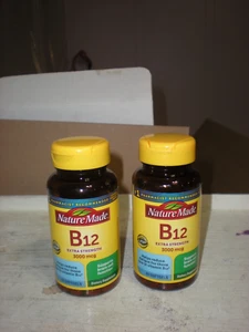 2-Nature Made Extra Strength Vitamin B12 3000 Mcg Softgels 60ct lot of 2 08/26 - Picture 1 of 1