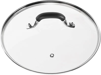 WISHDIRECT Tempered Glass Lid for 10-10.25 Inch Lodge Cast Iron Skillet & Dutch Ovens