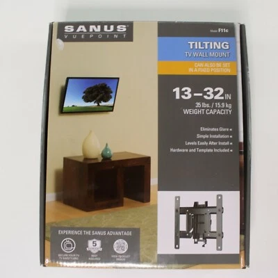 Sanus Vuepoint Tilting TV Wall Mount - 13-32"/35lbs Weight Capacity, Model F11C - Image 1 of 4