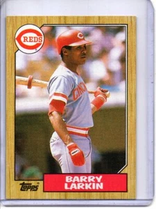 1987 Topps #648 Barry Larkin Cincinnati Reds (tarjeta de novato y miembro del Salón de la Fama) - Imagen 1 de 2