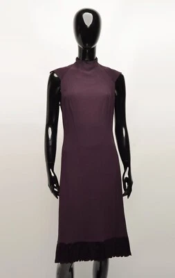 Vestido de Noche de Fiesta Vintage Plein Sud Midi Púrpura Calce y Acampanado Talla M? Foto 1 de 4