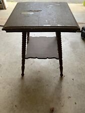 Antique Farmhouse Colonial Americana Wood Stand End Table