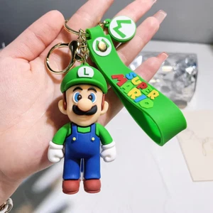 Luigi - Super Mario Bros 3D Rubber Keychain - Picture 1 of 3