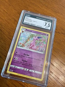 ⭐️⭐️⭐️CGC 7.5 Error SQUARE CUT HOLO Espeon Miscut - SWSH 174 One of One⭐️⭐️⭐️ - Picture 1 of 3