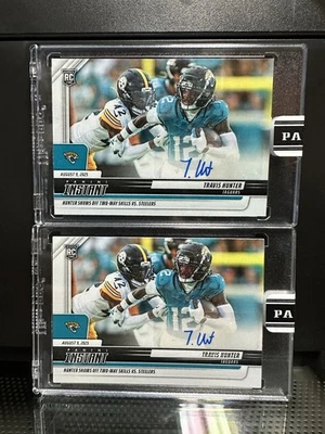 2025 Panini Instant Трэвис Хантер Джексонвилл Jaguars дебютант дебютант с автографом /99 - Изображение 1 из 4