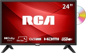 D24F1D 24 Zoll kleiner Fernseher integrierter DVD Player, Freeview HD Dolby Digital Audio, LED - Bild 1 von 9