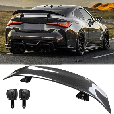46" Rear Trunk /Spoiler Lip Wing Racing Carbon Fiber For BMW E46 E90 325i 335i Foto 1 de 4