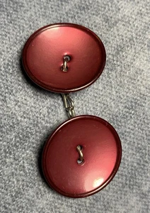 Vintage Cloak, Cape, Shawl, Sweater Clasp Red Maroon Buttons Drama Studio 1” - Picture 1 of 4