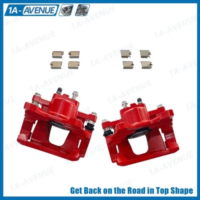 Rear Disc Brake Calipers w/Bracket for 2008-17 Dodge Nitro Jeep Liberty Wrangler - Изображение 1 из 4