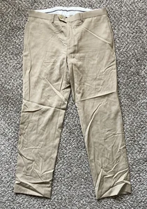 Lauren Ralph Lauren Pants Men's 34x30 Beige Khaki High Performance Wool Stretch - Picture 1 of 8