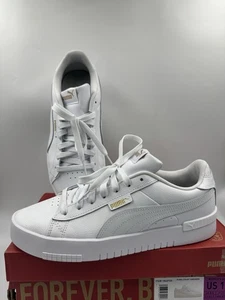 Puma Court Sneaker, weiß, Damen Freizeit Low Top Leder Schuhe Größe 10 - Bild 1 von 21