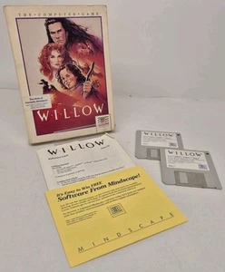 Willow Atari ST Game Big Box Complete w/Manual 1988 Mindscape Vintage Retro Film - Picture 1 of 11