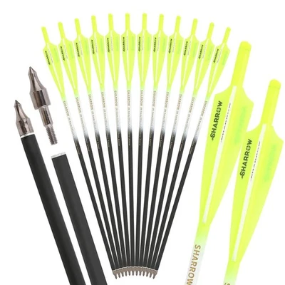 Crossbow Bolts 16" 17" 18" 20" 22" Carbon Arrow Target Archery Bow Hunting Shoot - Image 1 of 4