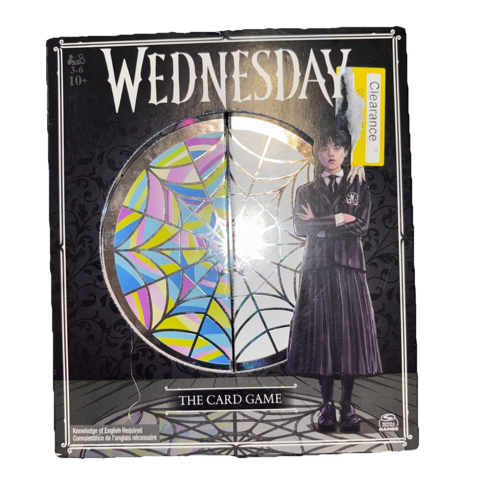 NETFLIX “Wednesday”Addams Family The Card Game From Spin Master Games 3-6 PL 10+ - Image 1 of 1