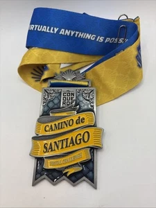 THE CONQUEROR Camino de Santiago Marathon Run Medal ANYTHING IS POSSIBLE Virtual - Picture 1 of 2