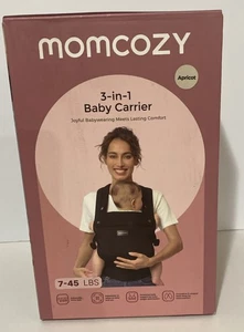 Momcozy 3-in-1 Babytrage hellbraun geometrisches Muster Neugeborene bis Kleinkind *NEU* - Bild 1 von 1