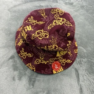 Cappello ASU Bucket Reyn Spooner taglia Large/XL Sun Devils Arizona stampa all over nuovo con etichette - Foto 1 di 5