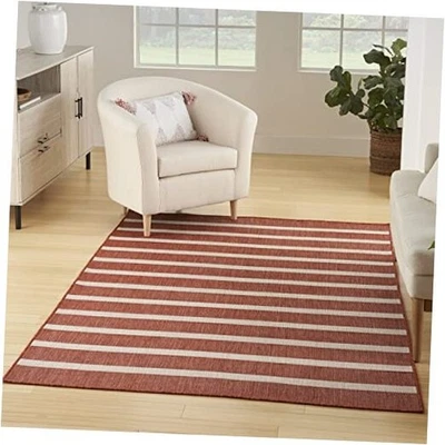  Home Positano Indoor/Outdoor Terracotta 4' x 6' Area Rug, Easy Cleaning, Non  - Image 1 of 4
