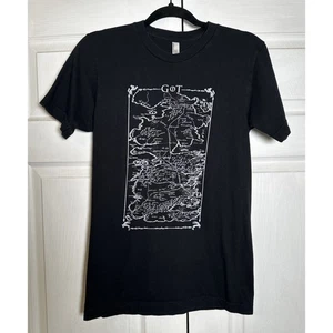 T-shirt nera Game of Thrones di American Apparel taglia S made in USA - Foto 1 di 8
