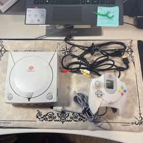 Sega Dreamcast Console White ( HKT-3020) Tested And Work COMES WITH SONIC RACING