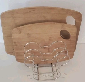 NUEVO EN CAJA Soporte para Tabla de Cortar de 4 Ranuras, Organizador para Tabla de Cortar - Cara de Ratón - Imagen 1 de 4