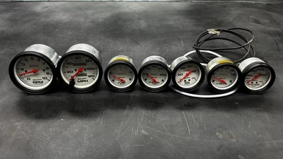 NO RESERVE AUCTION!  Set Of Autometer Phantom Gauges 3 3/8” + 2 5/8” - Image 1 of 4