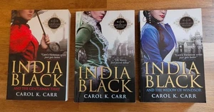 BOOK - Carol K Carr X3 India Black Novels Paperback Bundle Widow Of Windsor  - Picture 1 of 2