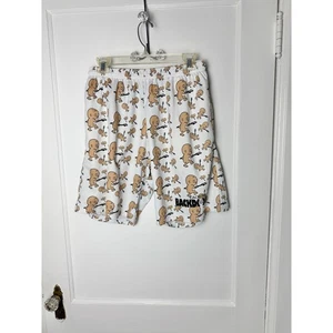 Lacrosse Backdoor Shorts Men's Small White Graphic Baby Novelty Print Loose Fit - Picture 1 of 7