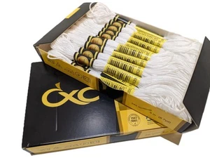 B5200 Bright White CXC Box of 24pcs embroidery thread floss skeins wholesale - Picture 1 of 1