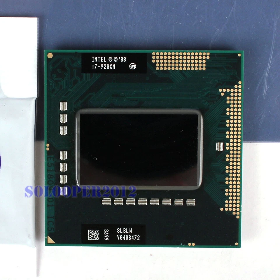 Free shipping Intel Core i7-920XM (SLBLW) CPU Processor 2 GHz 2.5 GT/s - Image 1 of 1
