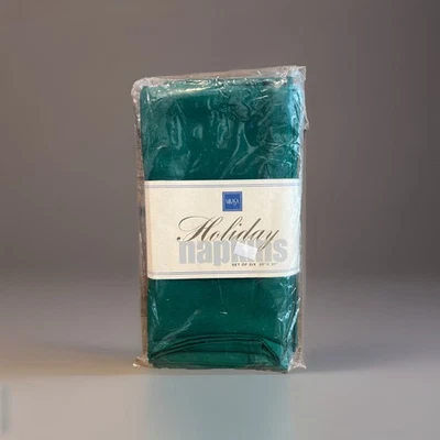 Mikasa Holiday Napkins Green Set Of 6 20x20 - Image 1 of 2