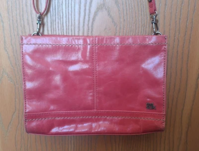 Сумка через плечо SAK Iris коралловая кожа 3-сторонний Demi застежки наплечная сумка Y2K - Изображение 1 из 4