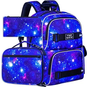 3PCS Backpack for Girls and Boys Water Resistant School Bag With Lunch Box 17... - Picture 1 of 8
