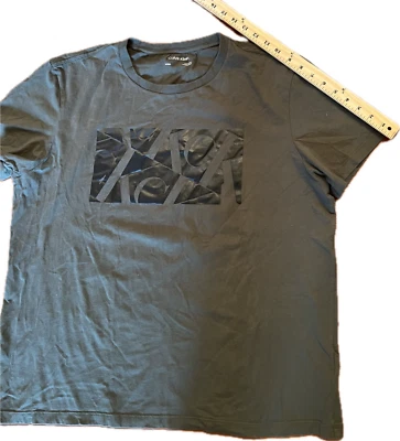 Men's Calvin Klein Logo Hunter green T-shirt  100% Cotton  Crew Neck Tee.size L - Image 1 of 4