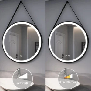 LED Badspiegel Rund Mit Beleuchtung Touch Wandspiegel Spiegel Ø50/60/70/80 cm - Bild 1 von 13