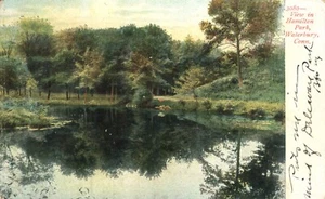 Postal Hamilton Park Waterbury Connecticut UDB 1906 - Imagen 1 de 2