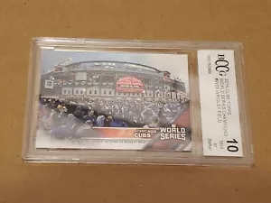 2016 Chicago Cubs Topps World Series Champions #WS6 Wrigley Field BCCG Mint 10 - Picture 1 of 3