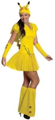 Pikachu Female Pokemon Nintendo Fancy Dress Up Halloween Sexy Adult Costume - Image 1 of 2