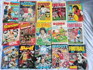1980s Football Annuals x15 Job Lot - Picture 1 of 5