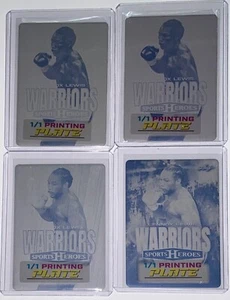 2025 Leaf Metal Sports Heroes Lennox Lewis Warriors Printing Plate 1/1 Set Lot - Imagen 1 de 1