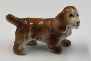 Vintage Small Cocker Spaniel Dog Brown Ceramic Figurine 2" High #19 - Picture 1 of 8