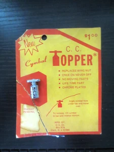 C.C. Topper Like Zil Snap Cymbal Nut 1960's 1/4-20 Thread NOS original NICE! - Picture 1 of 3