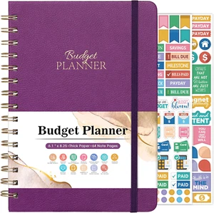 Budget Planner - Budget Book with Bill Organizer and Expense Tracker, 6.1" X 8.2 - Picture 1 of 12