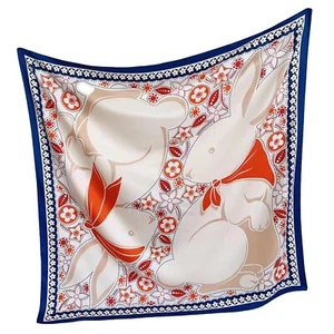 Women's Square Silk Like Head Scarf Large 35 inch Silk Feeling Hair Wrapping ... - Picture 1 of 7