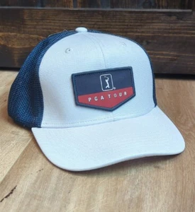 Neu mit Etikett Pro Series PGA Tour Golf Professional Mesh hellweiß Snapback Mütze Kappe - Bild 1 von 5