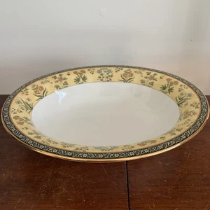Wedgwood India Bone China Floral 9 3/4" oval Veggie Bowl made in England 1996 - Picture 1 of 16